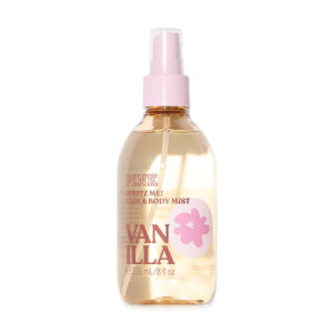 Body Splash Victoria’s Secret PINK Spritz Me! Vanilla Cabelo e Corpo – Fragrância Doce de Baunilha 236ml