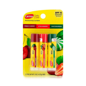 Protetor Labial Carmex Daily Care FPS 15 – Kit com 3 Sabores 4,25g Cada
