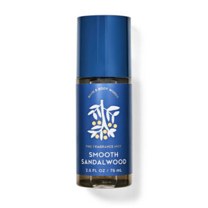 Mini Body Splash Bath & Body Works Smooth Sandalwood 75mL (Travel Size) – Fragrância Amadeirada Suave