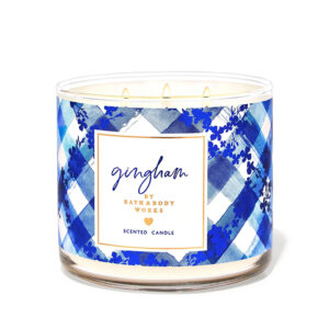 Vela Perfumada Bath & Body Works Gingham 411g – Floral Frutada com 3 Pavios