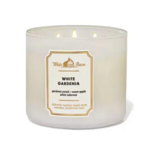 Vela Perfumada Bath & Body Works White Gardenia 411g – Floral Sofisticado com 3 Pavios