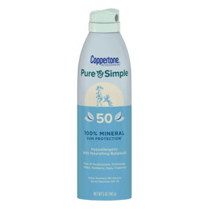 Protetor Solar Mineral em Spray Coppertone Pure & Simple FPS 50 (142 g)