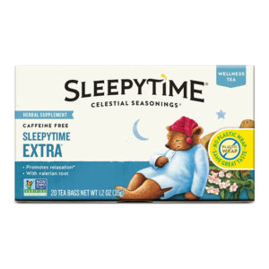 Chá Relaxante de Suporte ao Sono com Valeriana - Celestial Seasonings Sleepytime Extra (20 sachês)