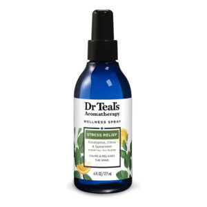 Spray Aromaterapêutico Anti-estresse Dr Teal’s Wellness Spray Stress Relief – Com Eucalipto, Cítricos e Hortelã (177 ml)